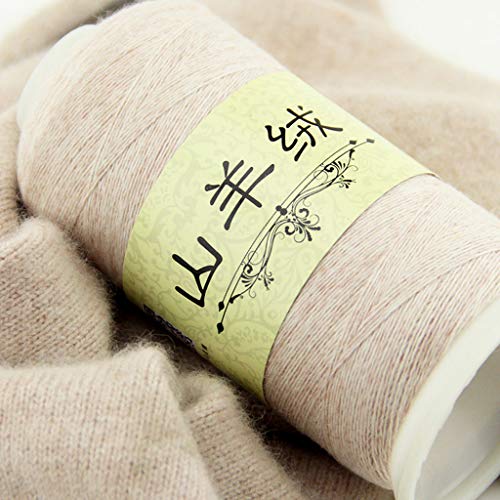 Baby Cashmere Wool Yarn, Hand Knitted Scarf Woven Fine Wool Thread...