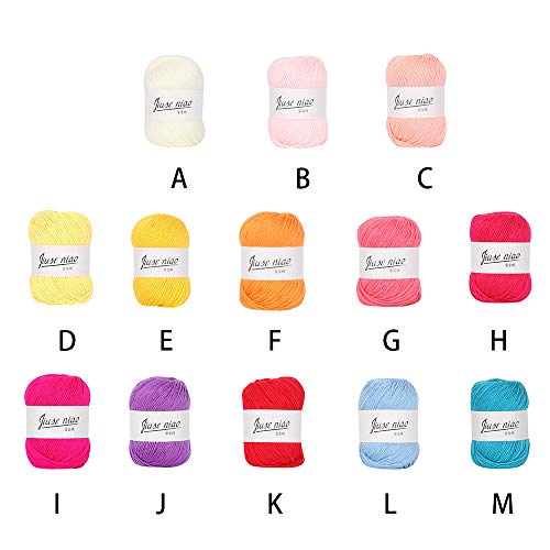 JIUSENIAO Chunky Baby Milk Cotton Crochet Knitwear Wool Colorful H...