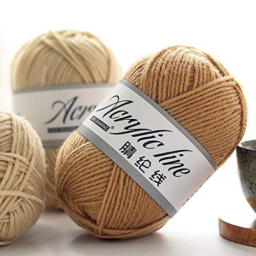 Lightweight Soft Chunky Acrylic Line, Hand Knitting Wool Crochet K...