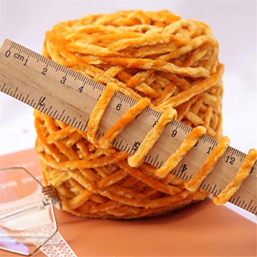 Soft Gold Velvet Knitting Wool Line Yarn, DIY Shawl Scarf Crochet ...