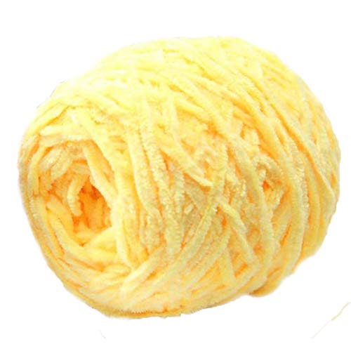 Soft Gold Velvet Knitting Wool Line Yarn, DIY Shawl Scarf Crochet ...