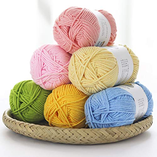 Warm Deer Hand-Woven 5 Strands Yarn of Milk Cotton Warm Soft Scarf...