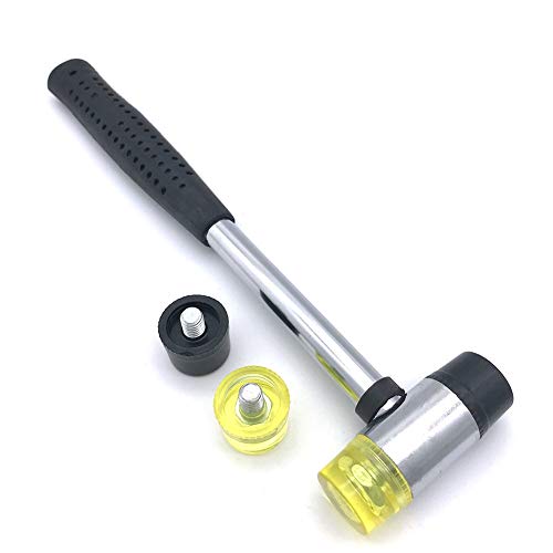 MIKMAYTOO Soft Mallet with 2 Head Tip, Double-Faced Rubber Soft He...