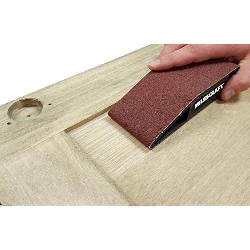 Milescraft 1604 SandDevil2.5 Hand Sander with 2.5 x 14 Sandpaper...