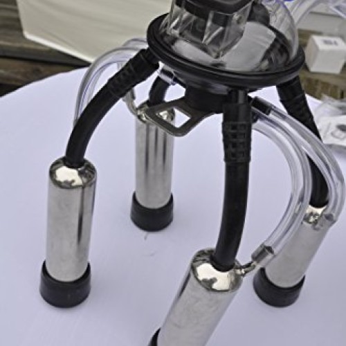 Cow Milker Claw Cluster w/4X Milk Shells & 4X Rubber Liners for De...
