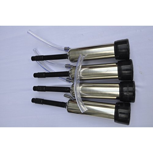 Cow Milker Claw Cluster w/4X Milk Shells & 4X Rubber Liners for De...