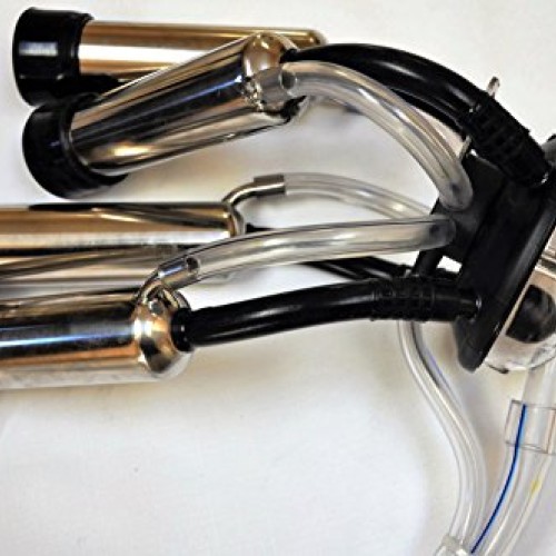 Cow Milker Claw Cluster w/4X Milk Shells & 4X Rubber Liners for De...