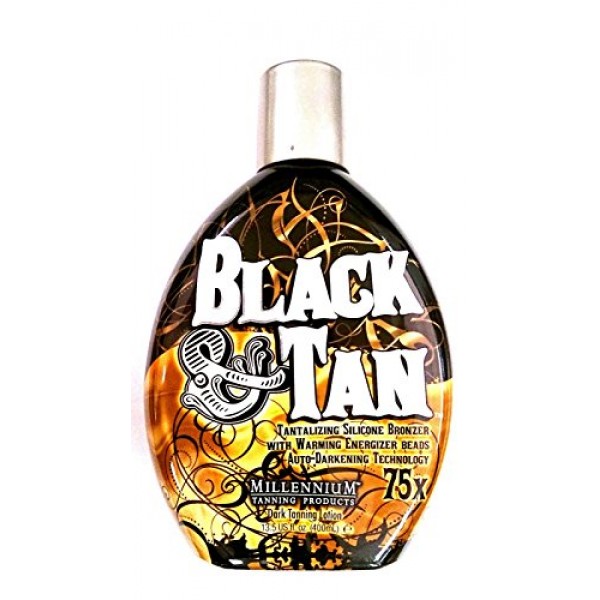 Black & Tan 75x Bronzer / Accelerator Indoor Tanning Bed Lotion By...