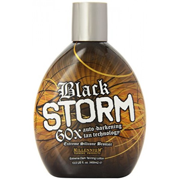 Millenium Tanning Black Storm Premium Tanning Lotion, Extreme Sili...