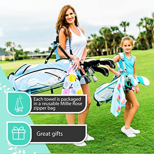 Millie Rose Pickleball Towels in Multi Fashion Prints - Pickleball...