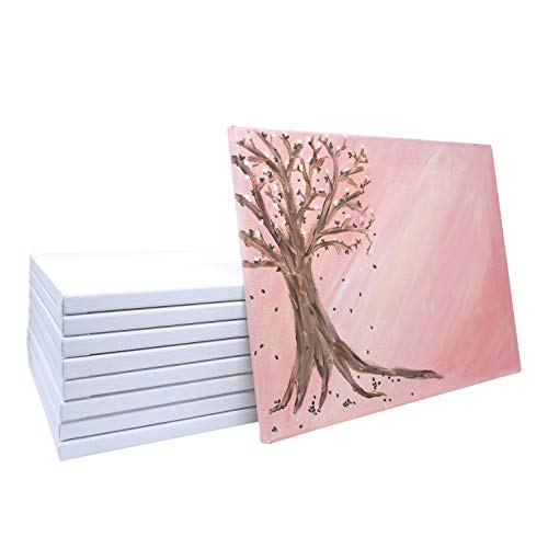 MILO | 12x12 Stretched Artist Canvas Value Pack of 8 | Primed Cot...