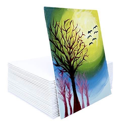 MILO | 8 x 10 24 Pack Canvas Panels | Bulk Set of 24 8x10 inch Ca...