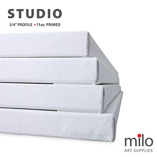 MILO PRO | 18 x 24 Stretched Canvas Pack of 4 | 3/4 inch Studio ...