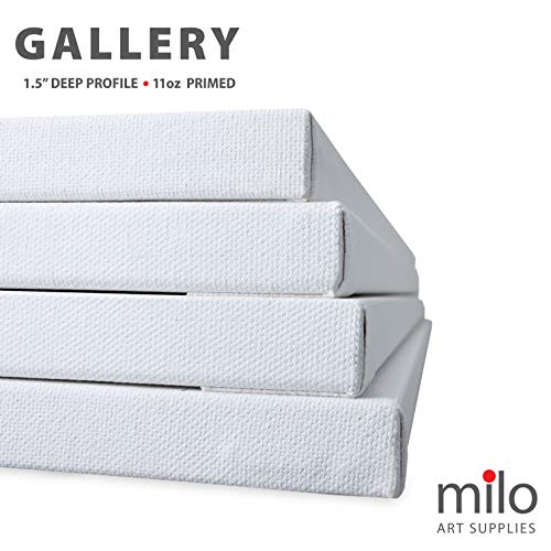 MILO PRO | 24 x 36 Stretched Canvas Pack of 4 | 1.5 inch Deep Ga...