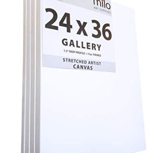 MILO PRO | 24 x 36 Stretched Canvas Pack of 4 | 1.5 inch Deep Ga...