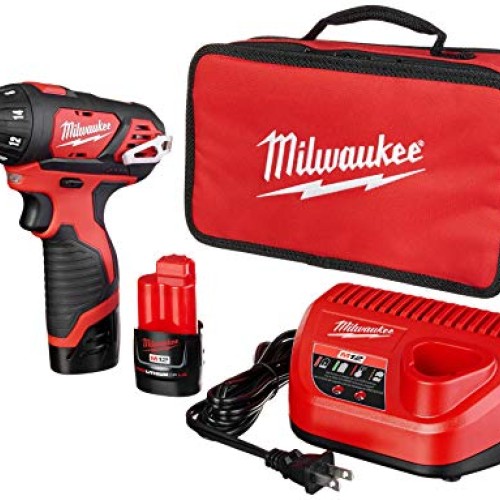 Milwaukee 2401-22 M12 12-Volt Lithium-Ion 1/4 in. Hex Screwdriver Kit