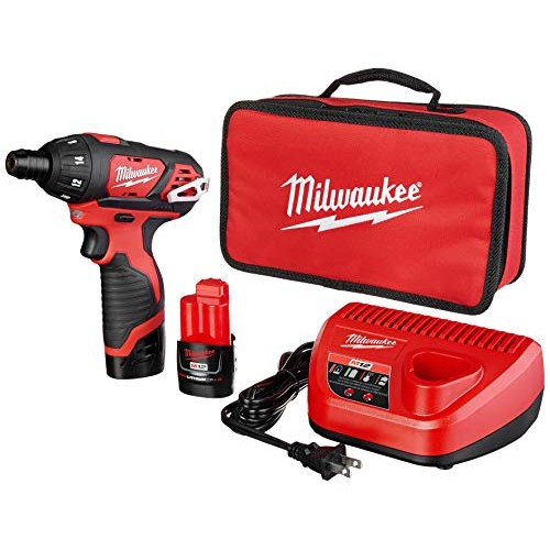 Milwaukee 2401-22 M12 12-Volt Lithium-Ion 1/4 in. Hex Screwdriver Kit