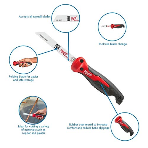 Milwaukee 48-22-0305 6 Inch Folding Jab Saw Compatible with Sawzal...