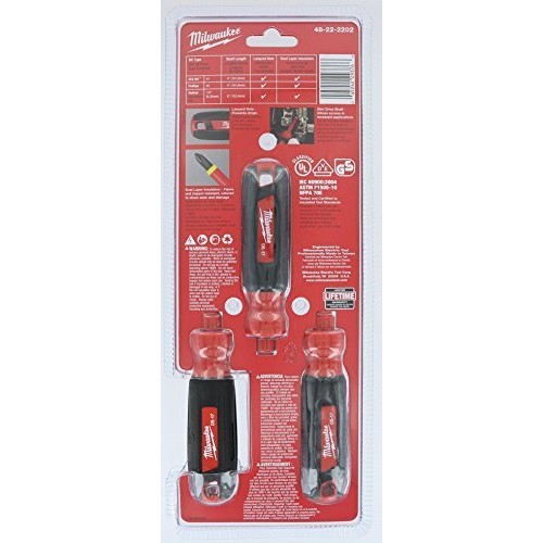 Milwaukee 48-22-2202 3-Piece 1000V Insulated Screwdriver Set