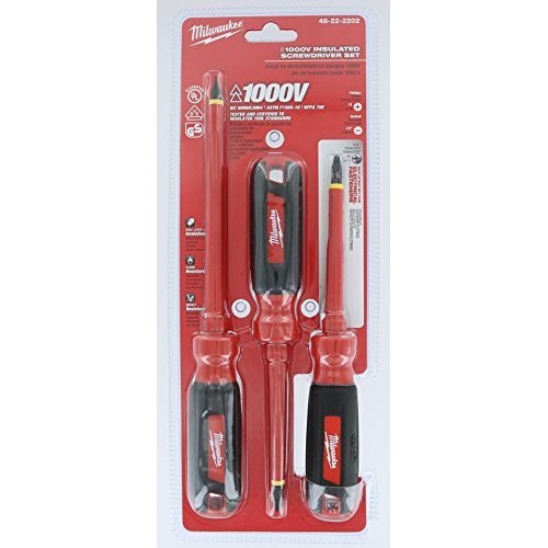 Milwaukee 48-22-2202 3-Piece 1000V Insulated Screwdriver Set