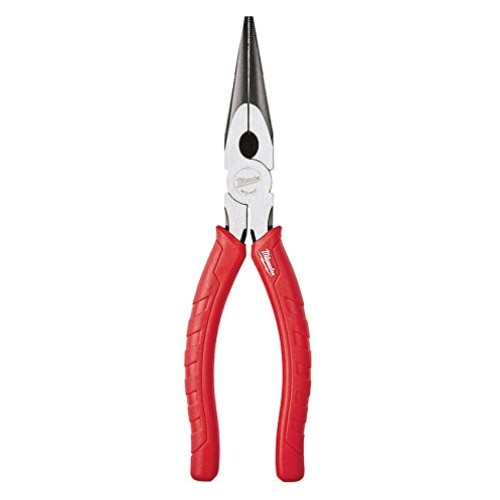 Milwaukee 48-22-6101 8-Inch Long Nose Pliers with Reaming Head and...