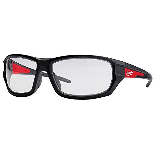 Milwaukee 48-73-2020 Performance Safety Glasses with Clear Lenses,...
