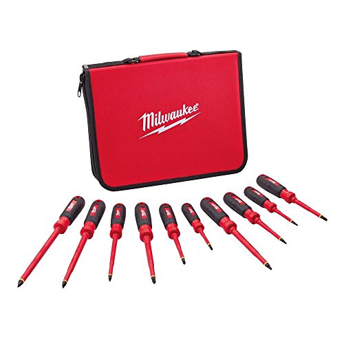 Milwuakee 1000-Volt Insulated Screwdriver Set and Case 10-Piece