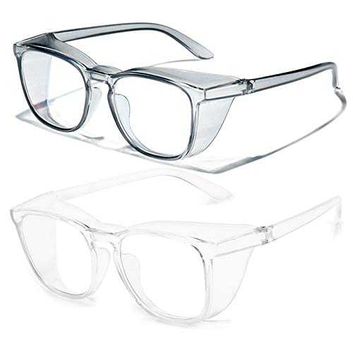 Protective Eyewear Safety Goggles Clear Anti-fog/Anti-Scratch Safe...