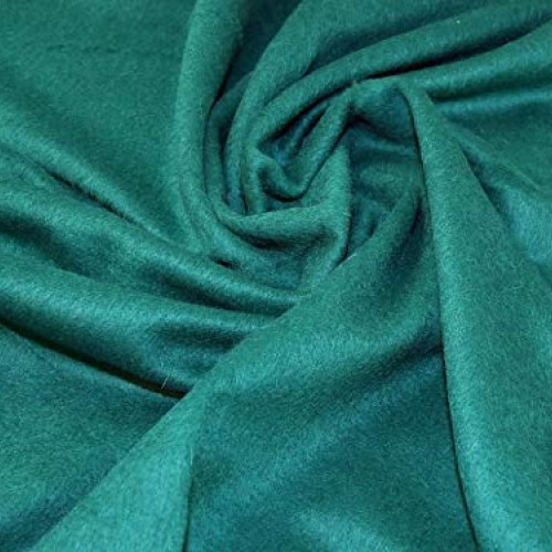 Minerva Crafts Mohair Wool Coating Fabric Jade Green - per metre