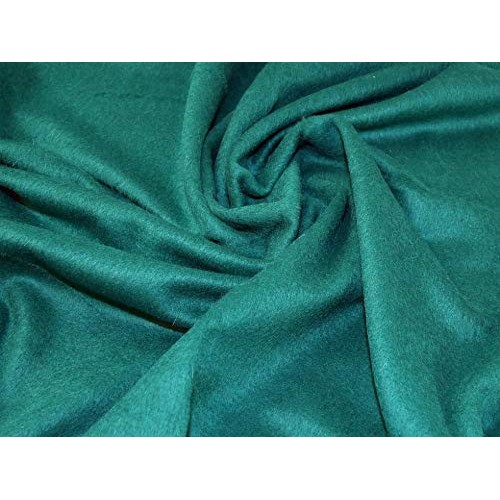 Minerva Crafts Mohair Wool Coating Fabric Jade Green - per metre