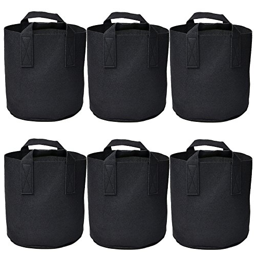 Ming Wei Garden Plant Bags / 6-Packs 5 Gallon Grow Bags/Aeration F...