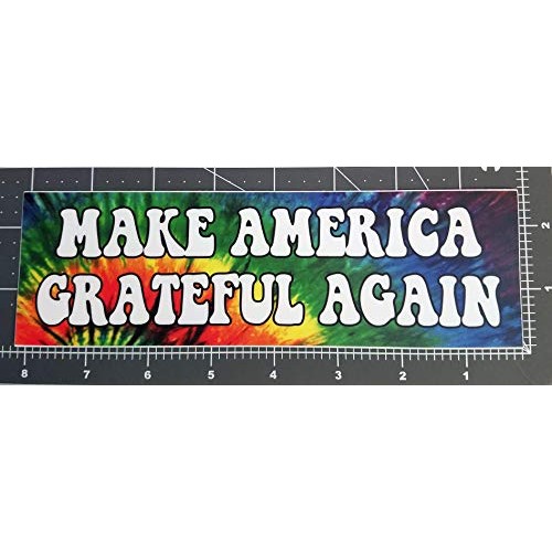 Make America Grateful Again Vinyl Bumper Sticker - Peace Love Hipp...
