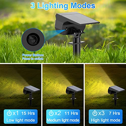 MinPea Solar Spot Lights Outdoor, 57 LED/10 Pack Solar Lights Ou...