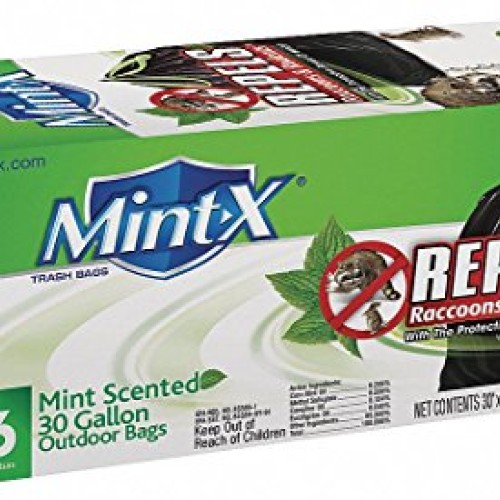 Rodent Repellent Trash Bags, 30 gal, PK26