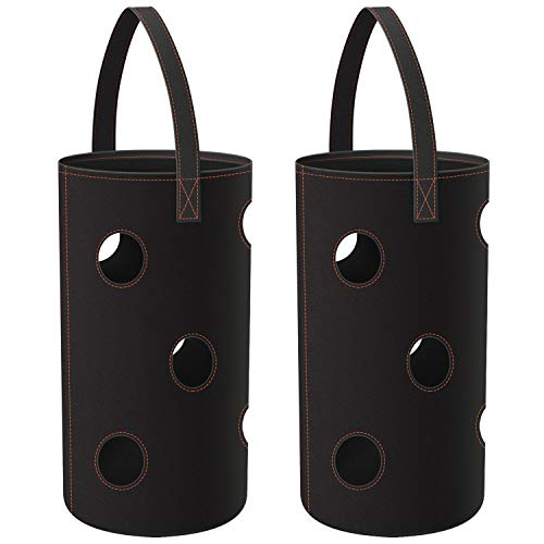 Minterest 2pcs Garden Planting Bag Multi-Mouth Hanging Strawberry ...