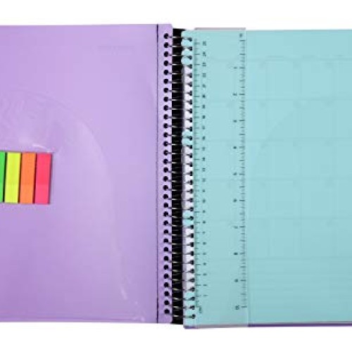 Mintra Office Durable PREMIUM Spiral Notebook - Fabric Covered Coi...