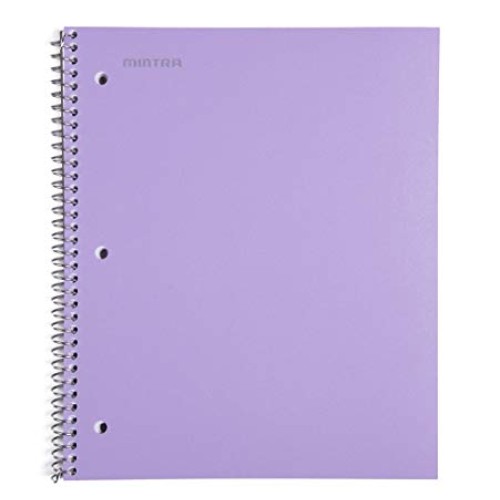Mintra Office Durable Spiral Notebooks -1 Subject, 100 Sheets, Pol...