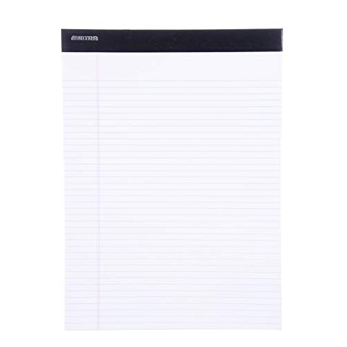 Mintra Office Legal Pads - BASIC WHITE 6pk, 8.5in x 11in, NARROW...