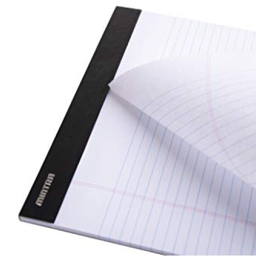 Mintra Office Legal Pads - BASIC WHITE 6pk, 8.5in x 11in, NARROW...