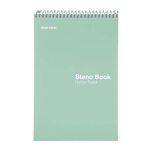 Mintra Office Steno Books - Pastel 8 Pack, Narrow Ruled Paper, 6 ...