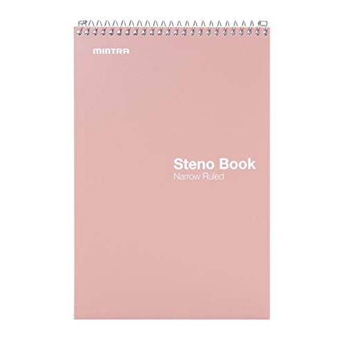 Mintra Office Steno Books - Pastel 8 Pack, Narrow Ruled Paper, 6 ...