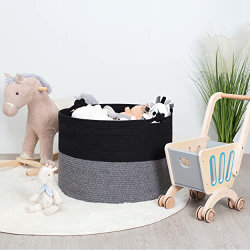 MINTWOOD Design XXXXLarge 22 x 16 Inches Decorative Cotton Rope Ba...