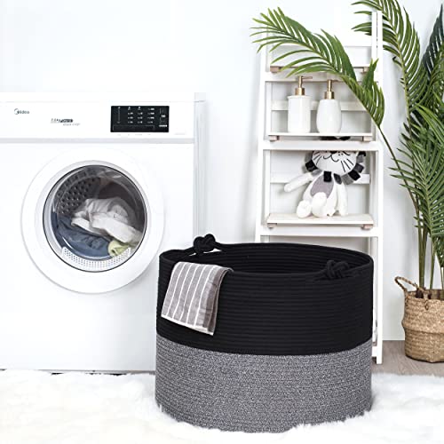 MINTWOOD Design XXXXLarge 22 x 16 Inches Decorative Cotton Rope Ba...