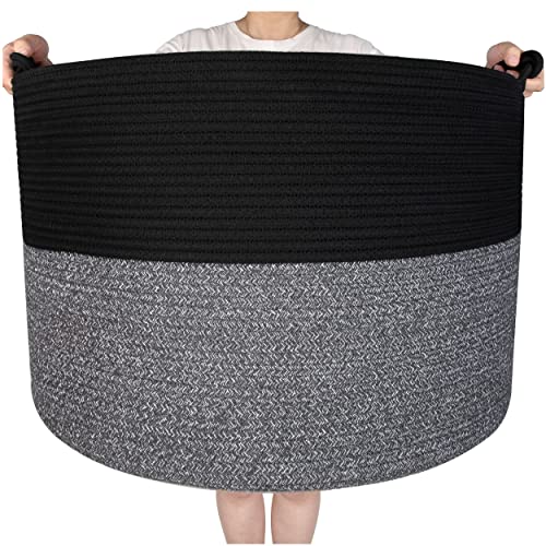 MINTWOOD Design XXXXLarge 22 x 16 Inches Decorative Cotton Rope Ba...
