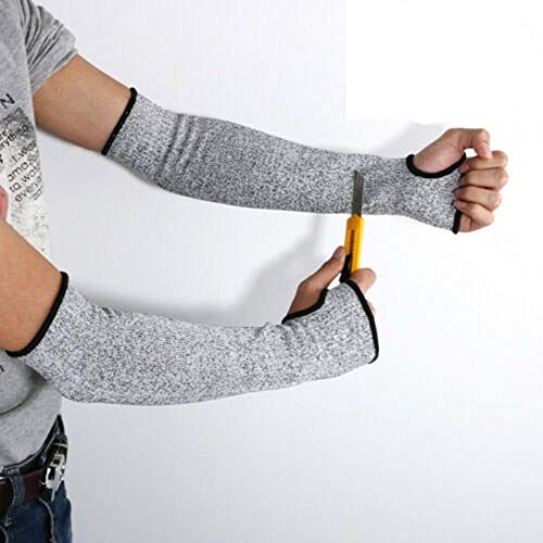 Anti Cut Resistant Sleeves Arm Safety Sleeves 14 INCH Slash Resist...