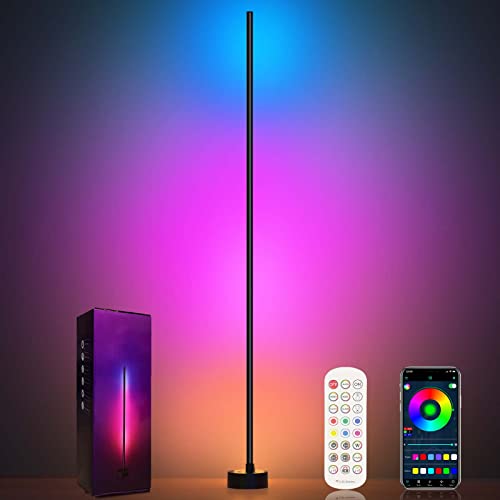 Miortior Corner Floor Lamp - Smart RGB LED Corner Lamp with App an...