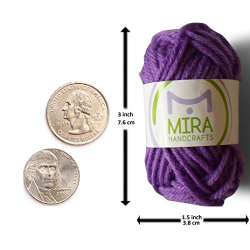 20 Acrylic Yarn Skeins - 438 Yards Multicolored Yarn in Total - Gr...