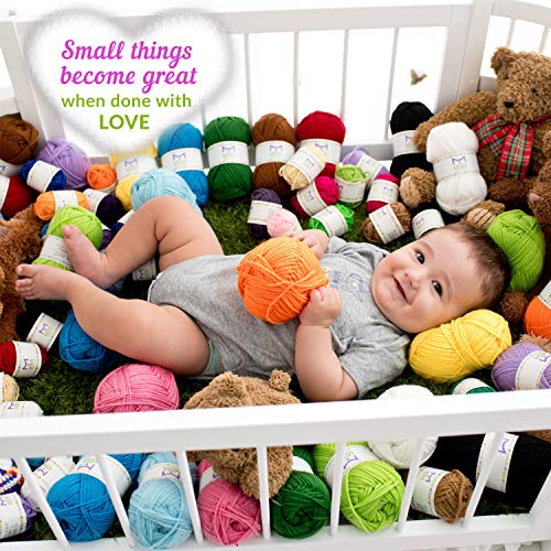 Mira Handcrafts Acrylic 1.76 Ounce50g Each Large Yarn Skeins - 1...