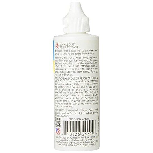 Miracle Care Eye Clear Sterile Eye Wash, 4-Ounce