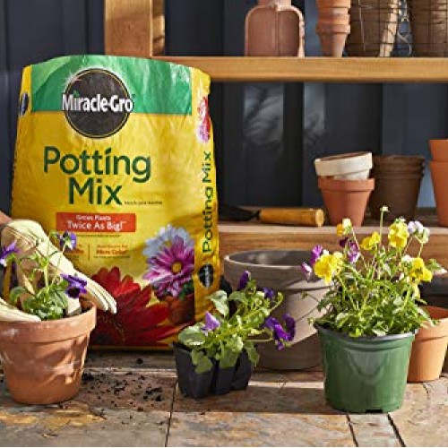 Miracle-Gro 75651300 Potting Mix, 1-Cubic Foot